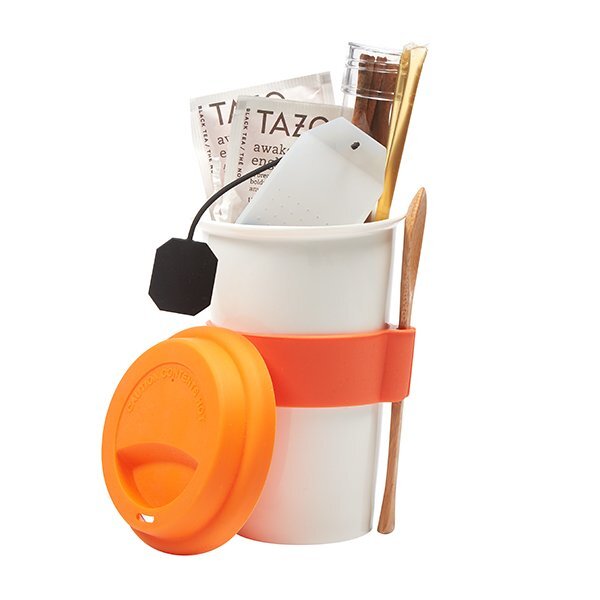 Silicone Accent Tumbler & Tea Gift Set Promotions Now
