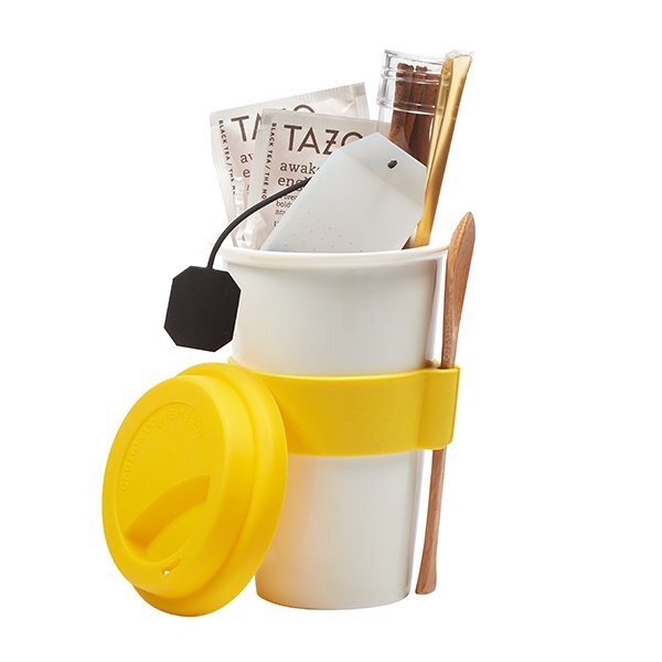 Silicone Accent Tumbler & Tea Gift Set Promotions Now
