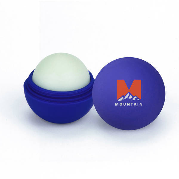 Flavored Lip Balm in Round Rubber Ball