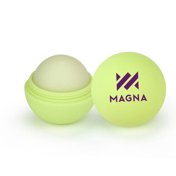 Flavored Lip Balm in Round Rubber Ball