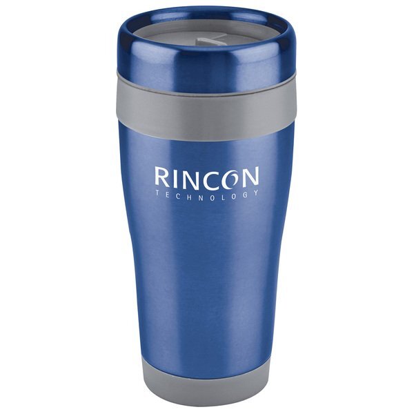Stainless Solid Color Tumbler with Gray Liner, 16oz.