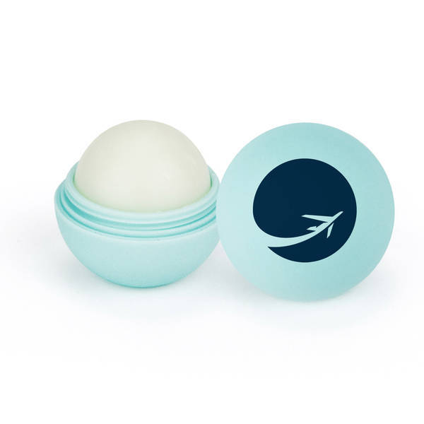 Flavored Lip Balm in Round Rubber Ball
