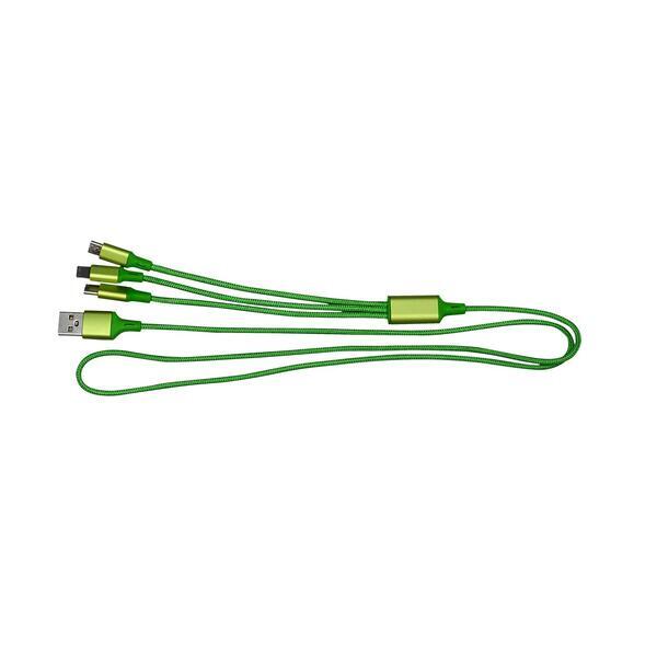 Metallic 3 Foot 3-in-1 Cable w/ Type C USB