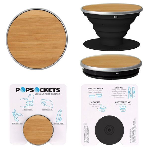 Wood PopSocket® Mobile Device Grip & Stand