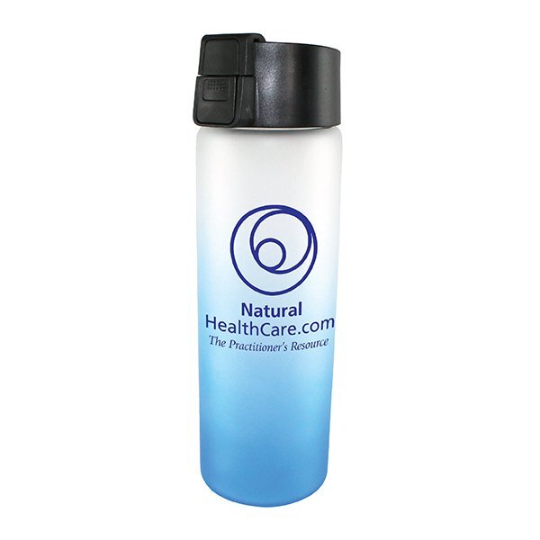Halcyon Ombre Frosted Glass Bottle w/ Flip Top Lid, 20oz.