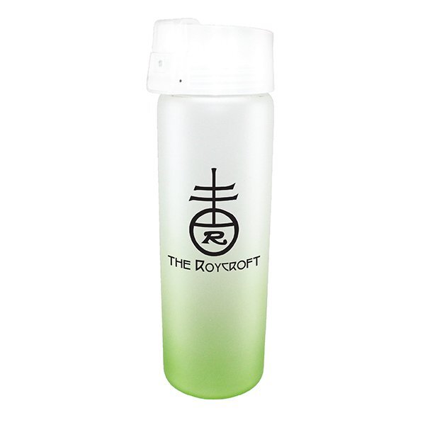 Halcyon Ombre Frosted Glass Bottle w/ Flip Top Lid, 20oz.