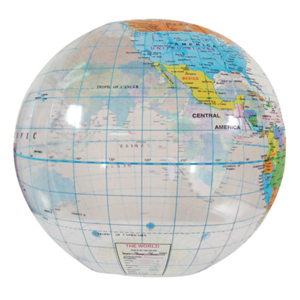 Globe Beach Ball, 12"