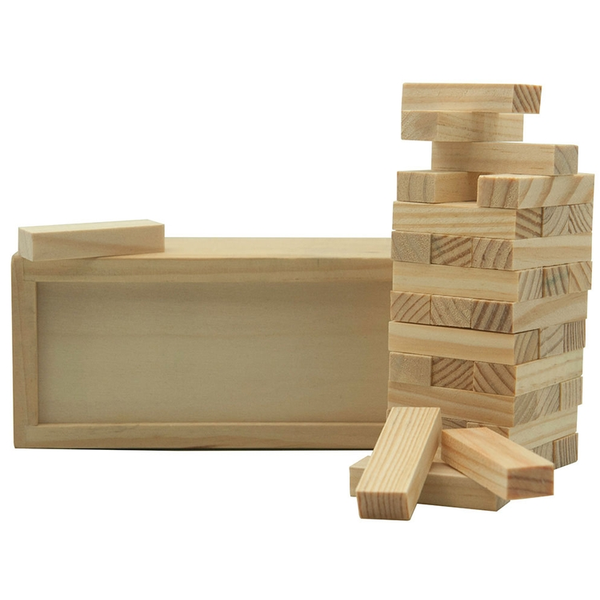 Colored Block Wooden Tower Puzzle