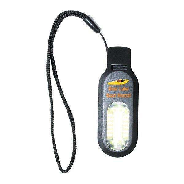 Whistle w/ COB Light and Wrist Strap, Full Color Imprint