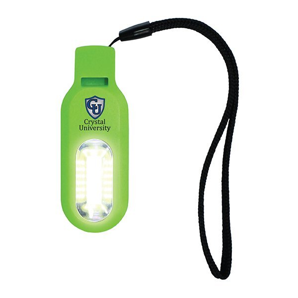 Whistle w/ COB Light and Wrist Strap, Full Color Imprint