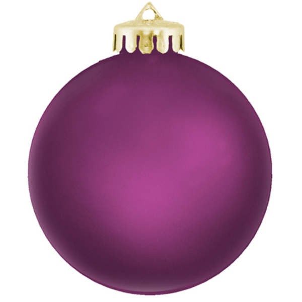 Unbreakable Satin Finish Round Ornament, 3-1/4"