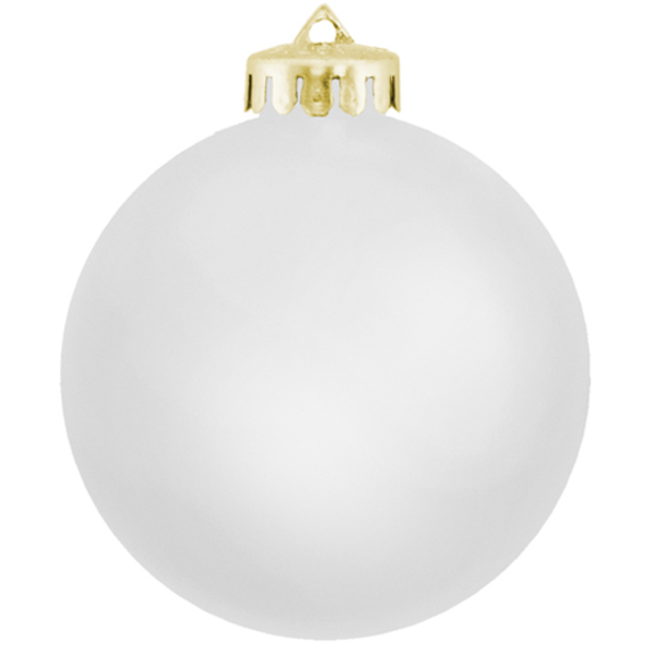 Unbreakable Satin Finish Round Ornament, 3-1/4"