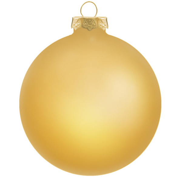 Round Traditional Glass Ornament, 3-1/4"