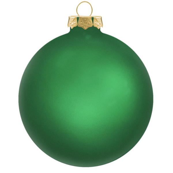 Round Traditional Glass Ornament, 3-1/4"