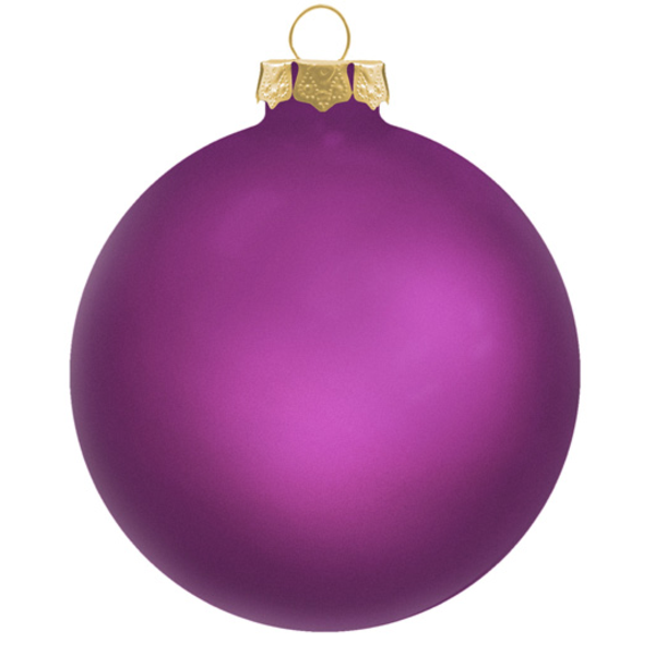 Round Traditional Glass Ornament, 3-1/4"