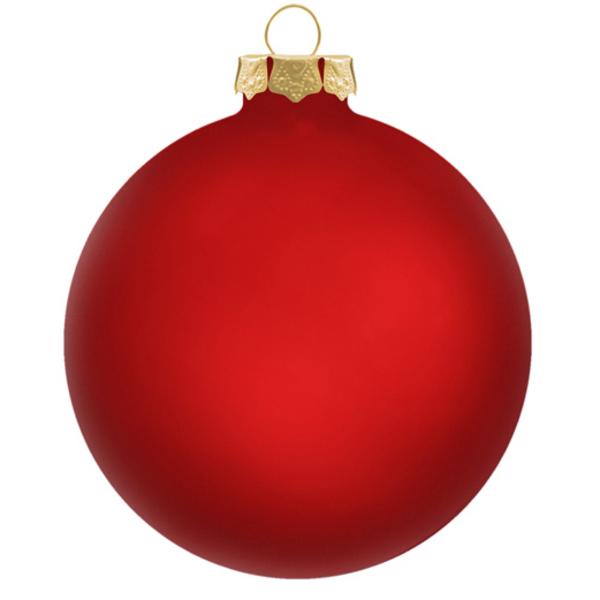 Round Traditional Glass Ornament, 3-1/4"