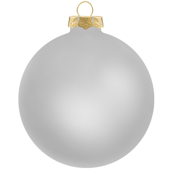 Round Traditional Glass Ornament, 3-1/4"