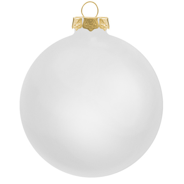 Round Traditional Glass Ornament, 3-1/4"