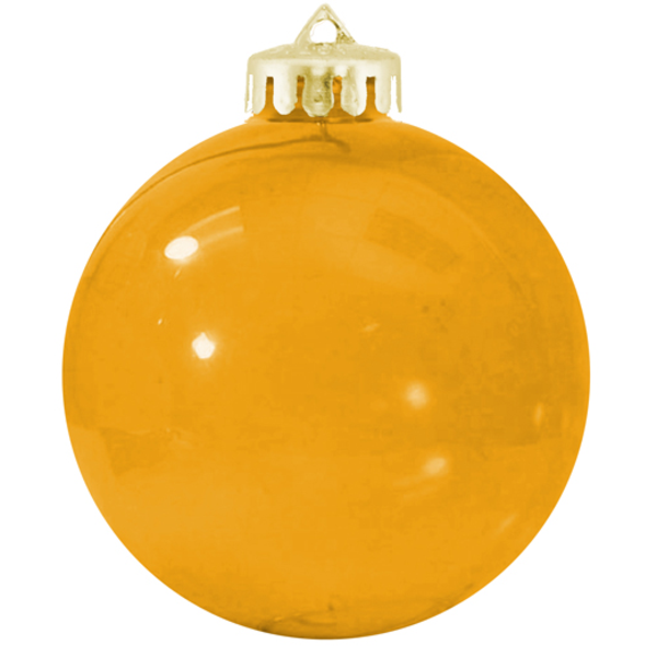 Round Vibrant & Crystal Colored Unbreakable Ornament, 3-1/4"
