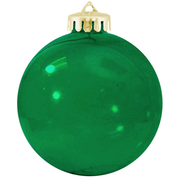 Round Vibrant & Crystal Colored Unbreakable Ornament, 3-1/4"