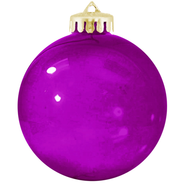Round Vibrant & Crystal Colored Unbreakable Ornament, 3-1/4"