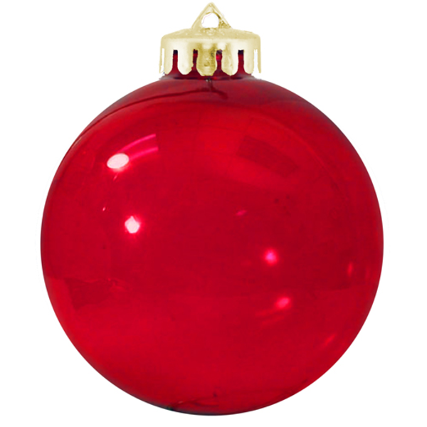 Round Vibrant & Crystal Colored Unbreakable Ornament, 3-1/4"