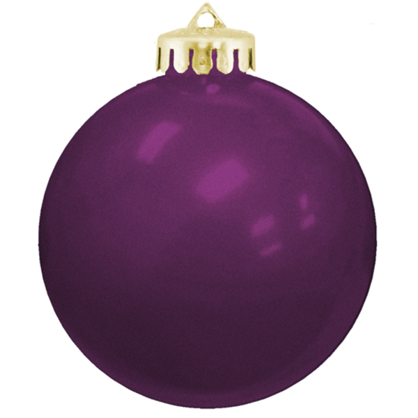 Round Vibrant & Crystal Colored Unbreakable Ornament, 3-1/4"