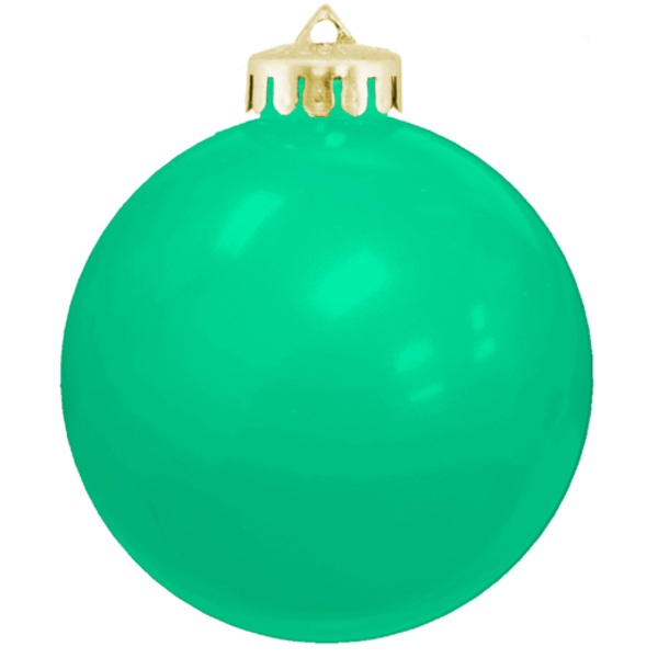 Round Vibrant & Crystal Colored Unbreakable Ornament, 3-1/4"