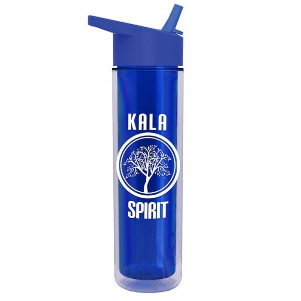 Chiller Insulated Bottle with Flip Straw Lid, 16oz.