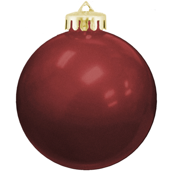 Round Vibrant & Crystal Colored Unbreakable Ornament, 3-1/4"