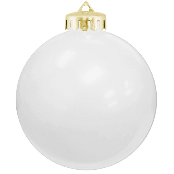 Round Vibrant & Crystal Colored Unbreakable Ornament, 3-1/4"