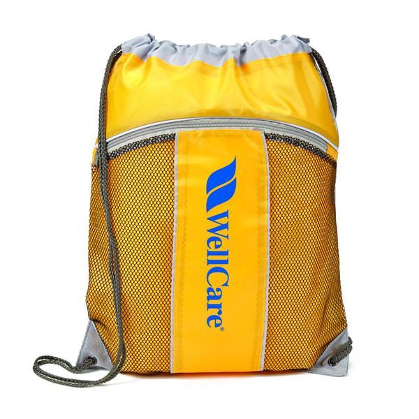 Leader 210D Polyester Drawstring Backpack