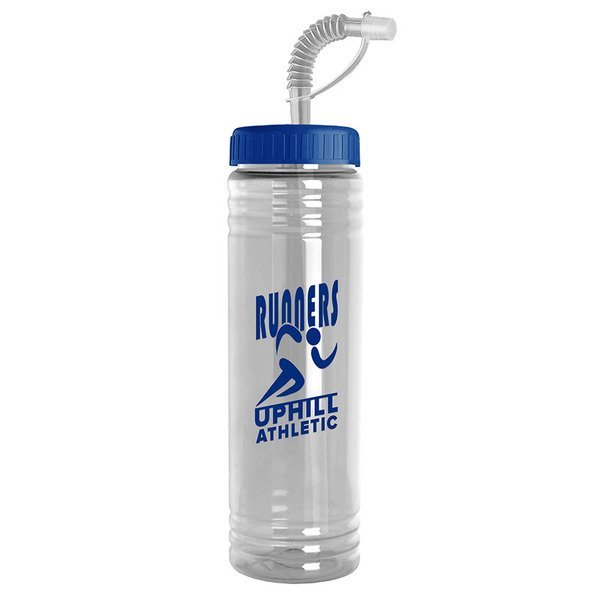 Slim Fit Water Bottle with Straw Lid, 24oz.