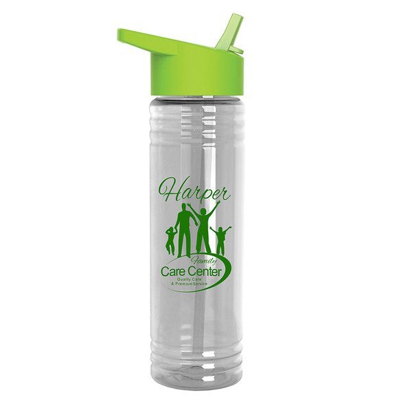 Slim Fit Water Bottle with Flip Straw, 24oz.