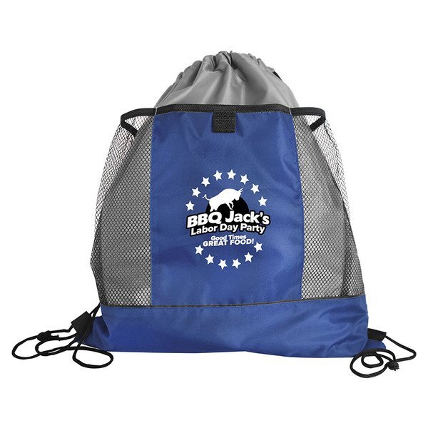 Sportster Drawstring Bag with Mesh Pockets