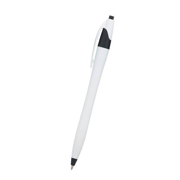 Dart White Barrel Pen