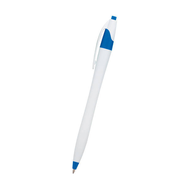 Dart White Barrel Pen