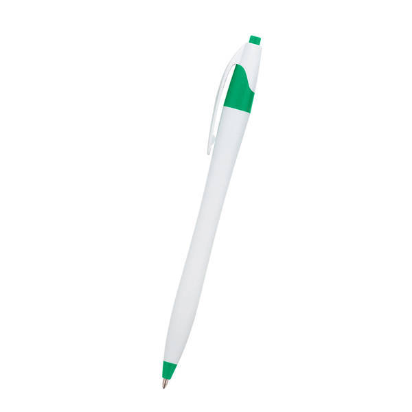Dart White Barrel Pen