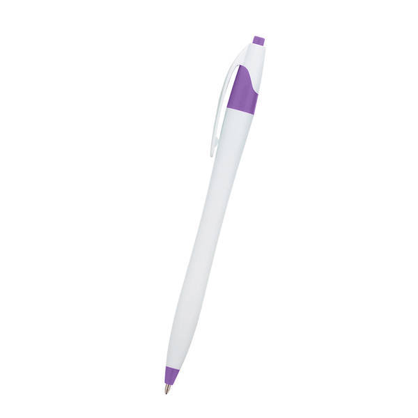 Dart White Barrel Pen