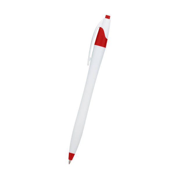 Dart White Barrel Pen