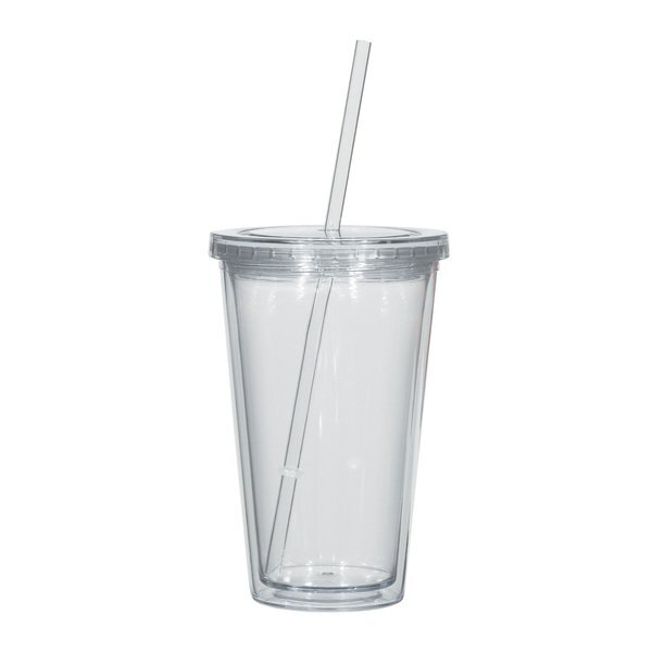 Double Wall Tumbler w/ Gum, 16oz.