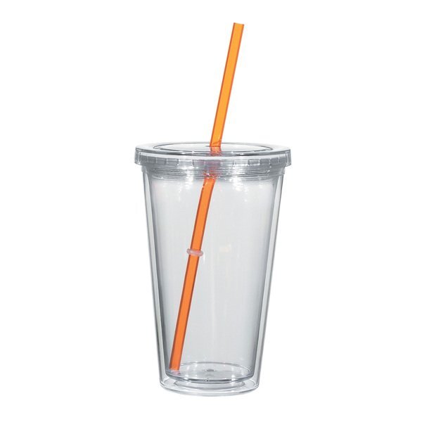 Double Wall Tumbler w/ Gum, 16oz.