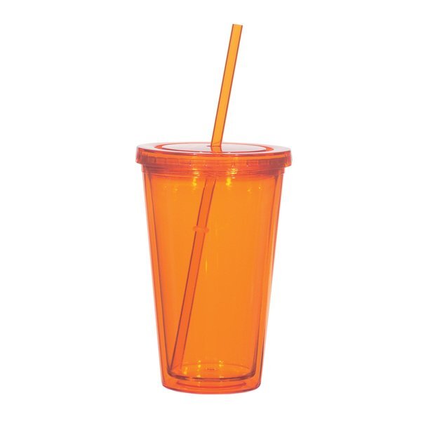 Double Wall Tumbler w/ Gum, 16oz.