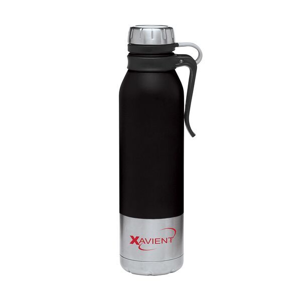 Clip-On Stainless Steel Vacuum Bottle, 25oz.