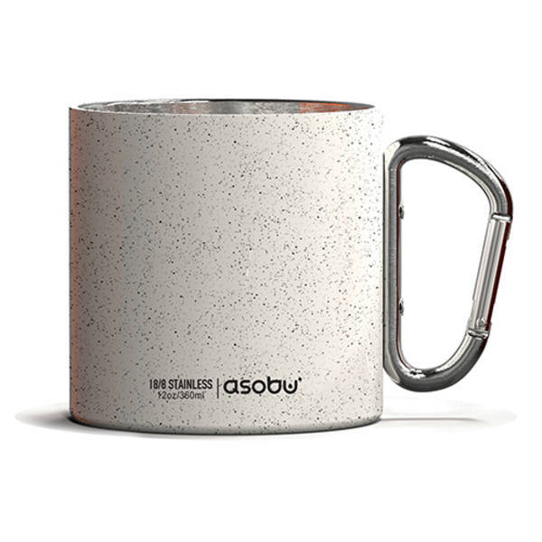 Asobu® Campfire Stainless Steel Carabiner Mug, 12oz.