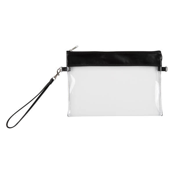 Game Day Clear PVC Wristlet Pouch
