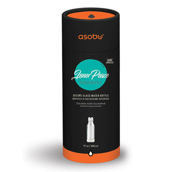 Asobu® Inner Peace Glass Water Bottle, 17oz.