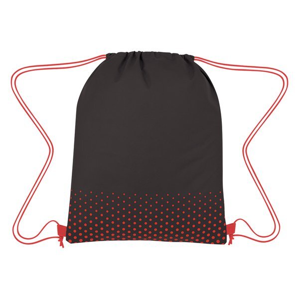 Connect the Dots Non-Woven Drawstring Bag - Black