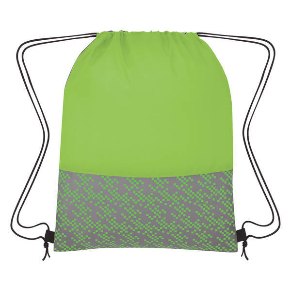 Bitmap Polyester Drawstring Backpack