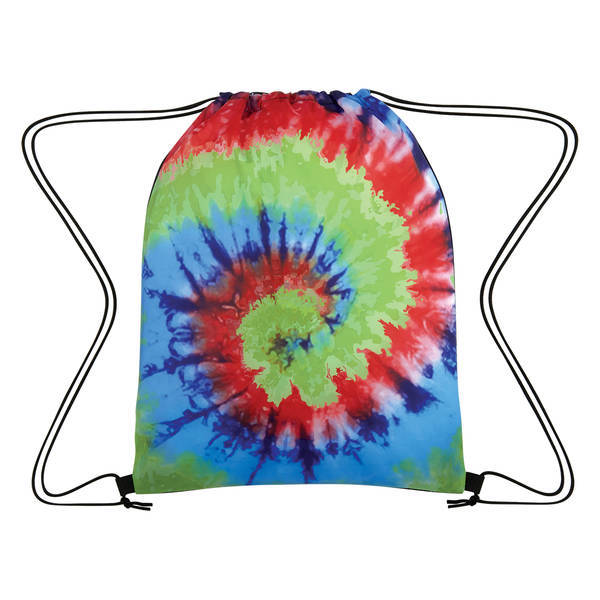 Tie-Dye Polyester Drawstring Bag